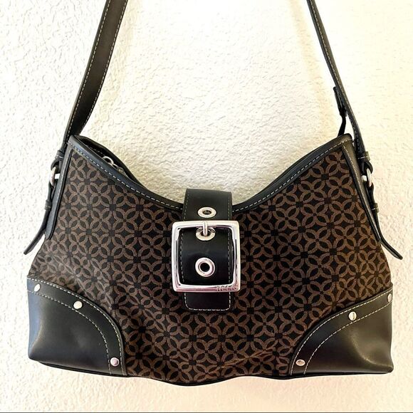 Relic by Fossil Signature Logo Buckle Satchel 113 - Picture 2 of 13